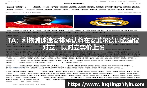 TA：利物浦球迷安排承认将在安菲尔德周边建议对立，以对立票价上涨